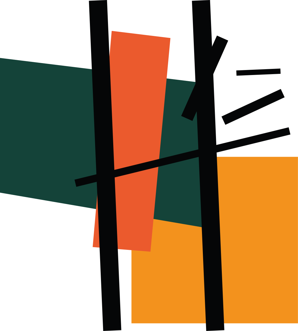 乙烯基地毯几何抽象色彩区域 - TenStickers