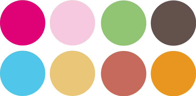 乙烯基地毯 儿童 彩色圆形贴纸 - TenStickers