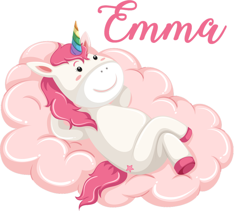 乙烯基地毯 儿童 云端独角兽名字款 - TenStickers