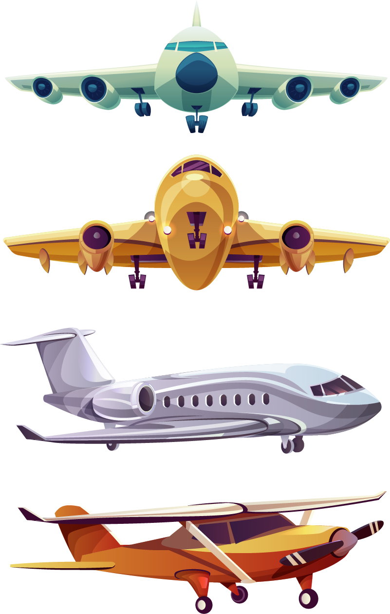 乙烯基地毯 儿童 前方飞机组合包 - TenStickers