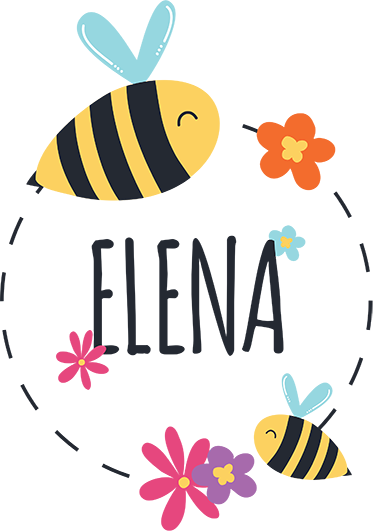 乙烯基地毯 儿童 个性化春季名字贴 - TenStickers