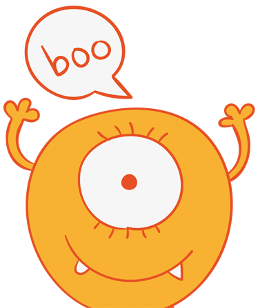 乙烯基地毯 儿童 黄色怪兽衣柜贴纸 - TenStickers