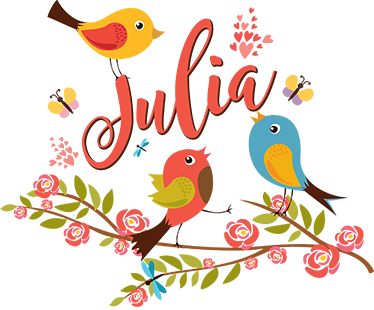 乙烯基地毯 儿童 春天的鸟儿与名字 - TenStickers