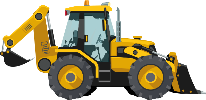 乙烯基地毯 儿童 真实感拖拉机 - TenStickers