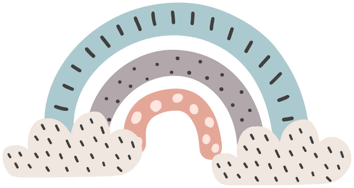 乙烯基地毯 儿童 三色北欧彩虹 - TenStickers