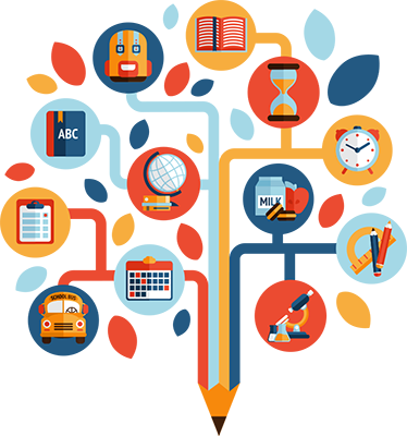 乙烯基地毯 儿童 科学树 - TenStickers