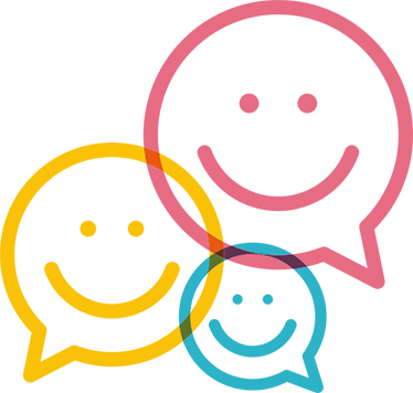 乙烯基地毯 儿童 快乐多彩的面孔 - TenStickers