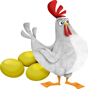 乙烯基地毯 儿童 芬与金蛋 - TenStickers