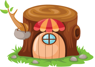 乙烯基地毯 儿童 树屋 - TenStickers