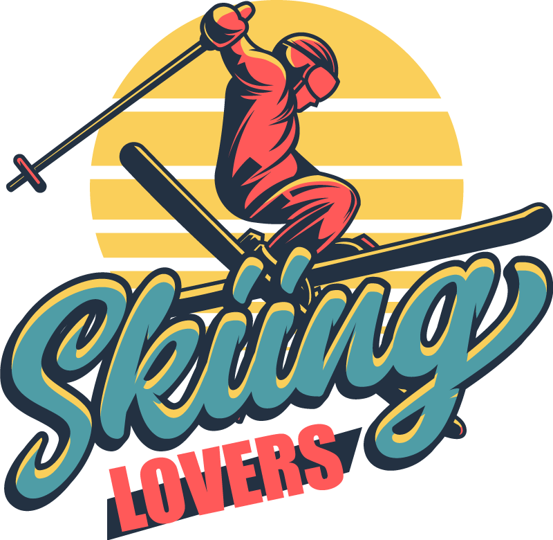 卧室乙烯基地毯适合滑雪爱好者使用 - TenStickers