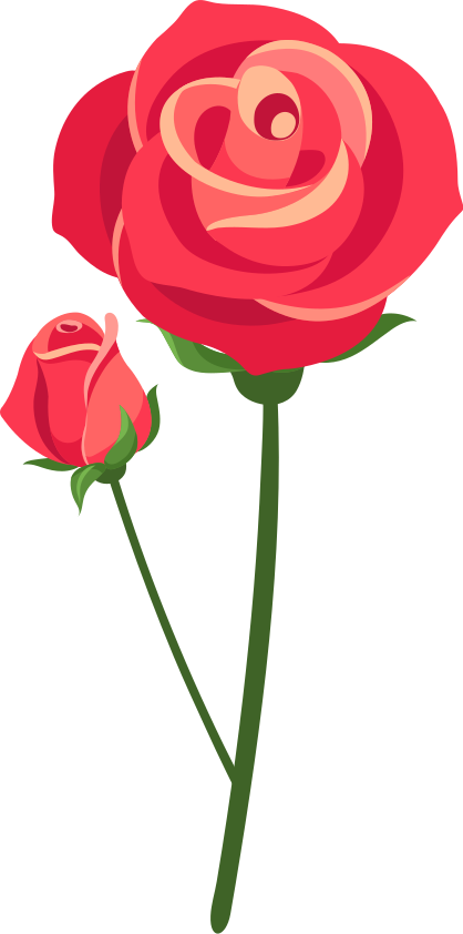 卧室乙烯基地毯三维玫瑰图案设计 - TenStickers