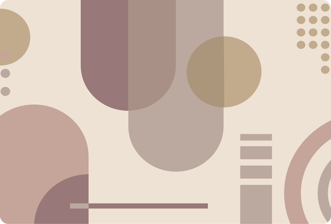 卧室乙烯基地毯棕色几何现代艺术 - TenStickers