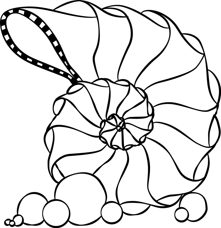 卧室乙烯基地毯海洋贝壳图案 - TenStickers