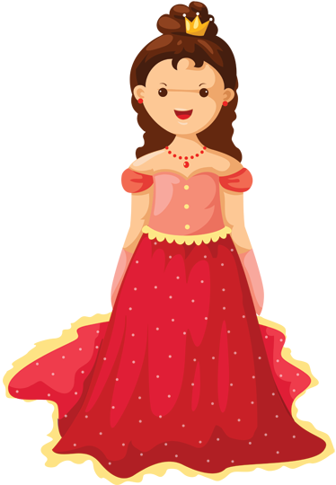 乙烯基地毯 儿童 女王插图 - TenStickers