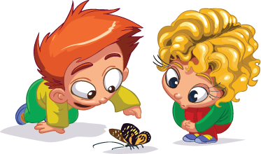 乙烯基地毯 儿童 好奇小男孩图案 - TenStickers