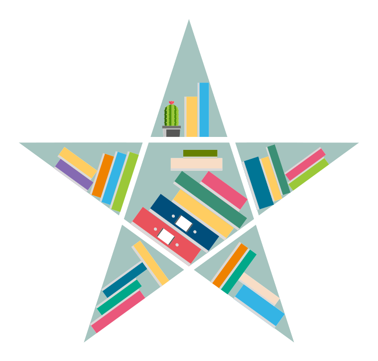 乙烯基地毯 儿童 星星阅读者 - TenStickers