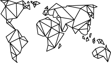 乙烯基地毯装饰性折纸世界地图 - TenStickers