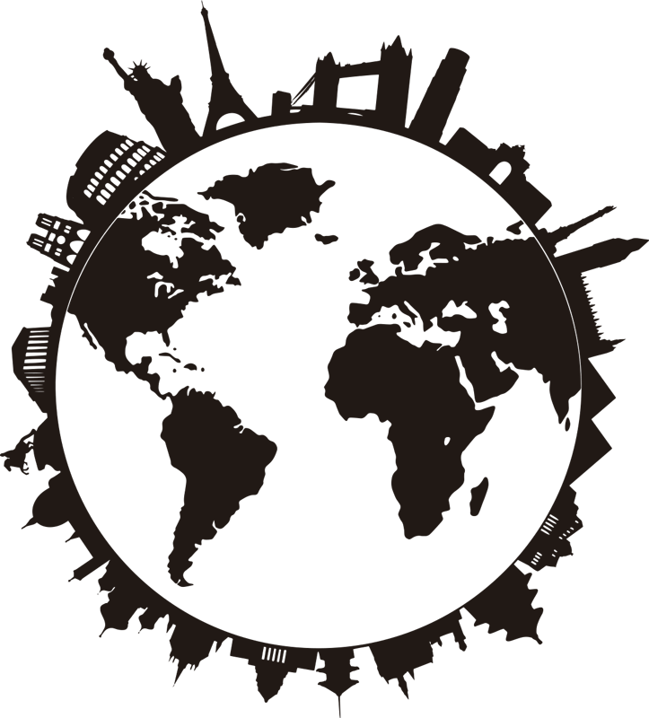 乙烯基地毯与纪念碑的世界 - TenStickers