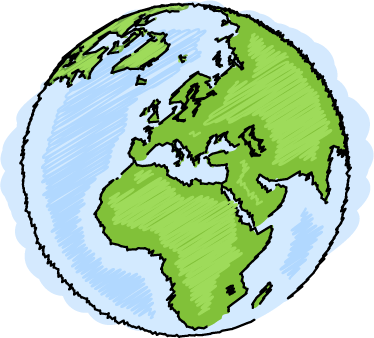 乙烯基地毯 装饰性乙烯图案地球 - TenStickers