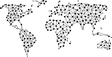 乙烯基地毯世界地图网络款 - TenStickers