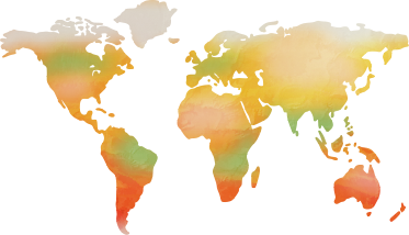 乙烯基地毯 彩色世界地图墙面贴纸 - TenStickers