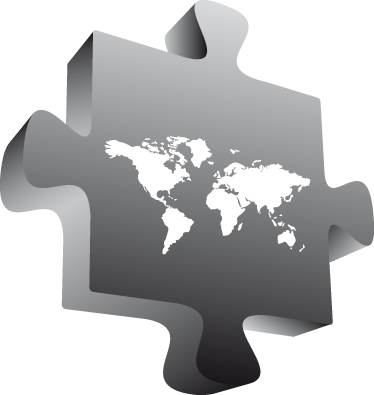 乙烯基地毯世界地图拼图款 - TenStickers