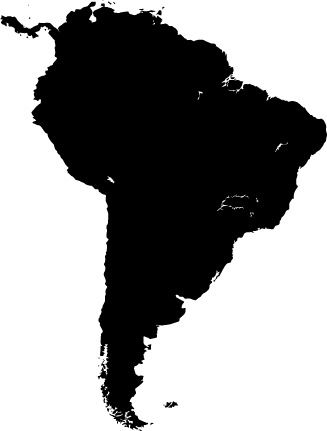 乙烯基地毯南美洲轮廓图 - TenStickers
