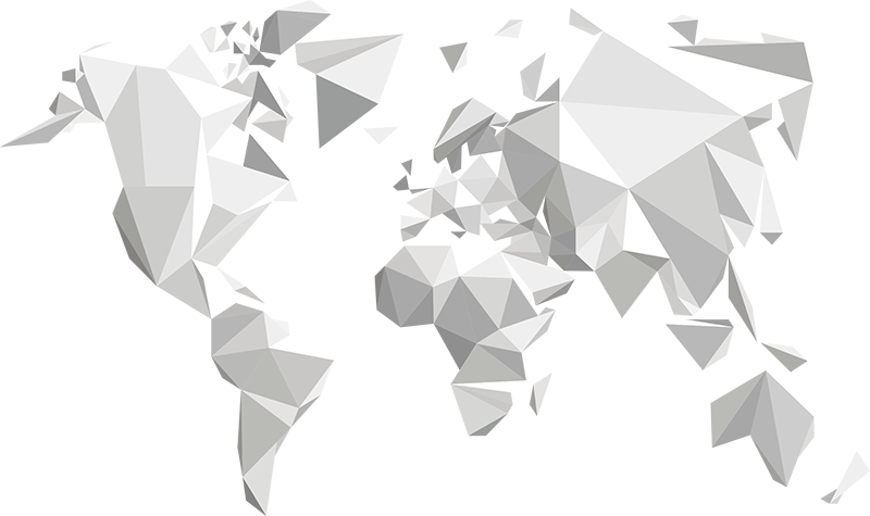 乙烯基地毯折纸世界地图 - TenStickers