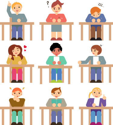 乙烯基地毯 儿童 学生课桌贴纸收藏 - TenStickers