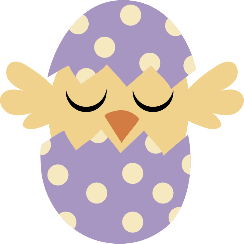 乙烯基地毯 儿童 复活节小鸟 - TenStickers