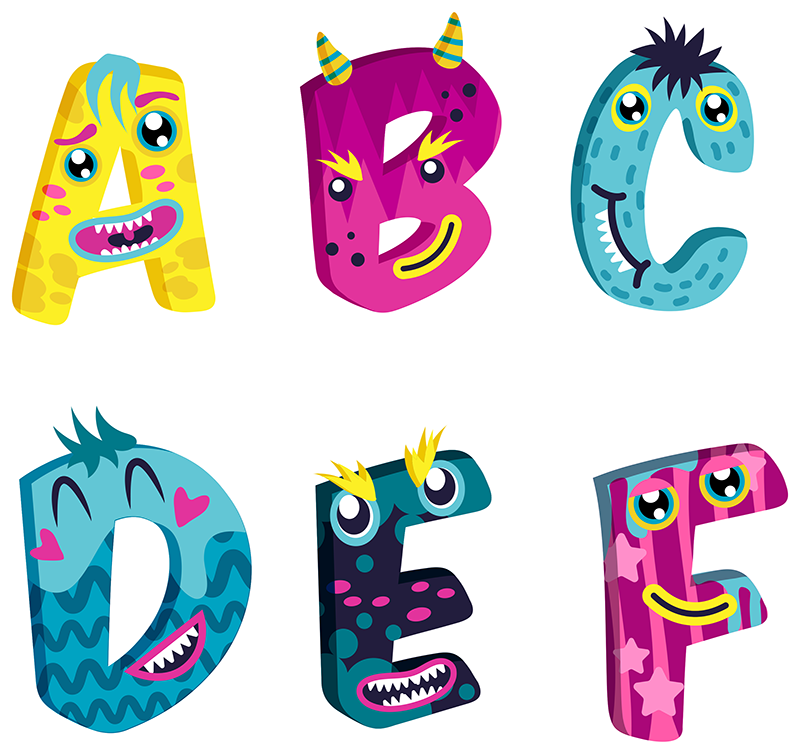 乙烯基地毯 儿童 字母拼音地垫 - TenStickers