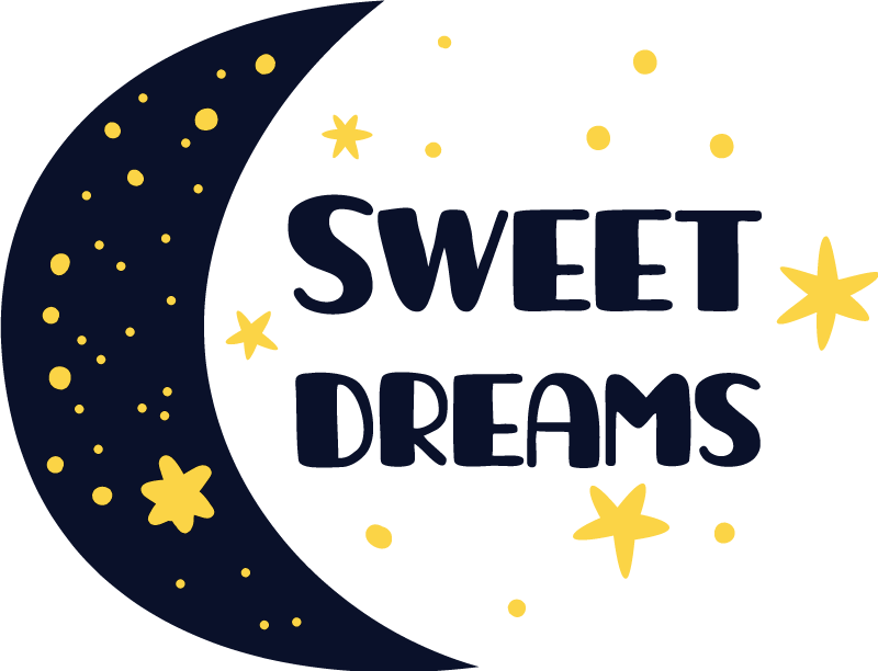 乙烯基地毯 儿童 伴您月星甜梦 - TenStickers