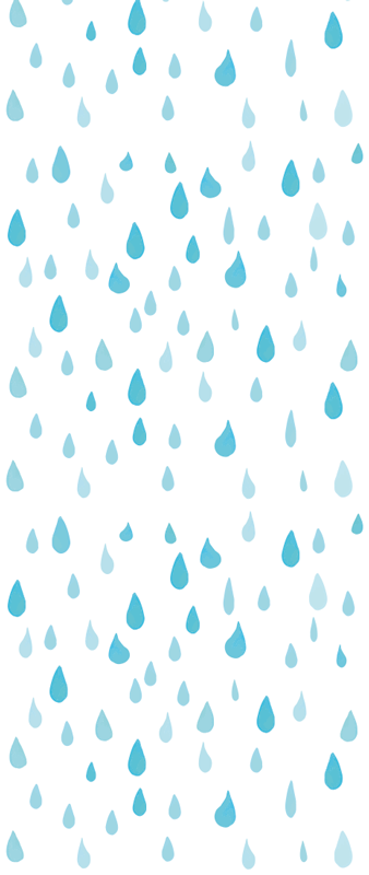 乙烯基地毯浴室蓝色水彩水滴 - TenStickers