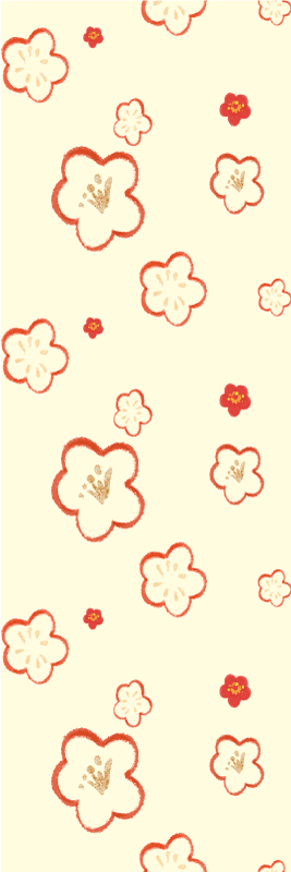 乙烯基地毯浴室红白色达夫妮花卉图案 - TenStickers
