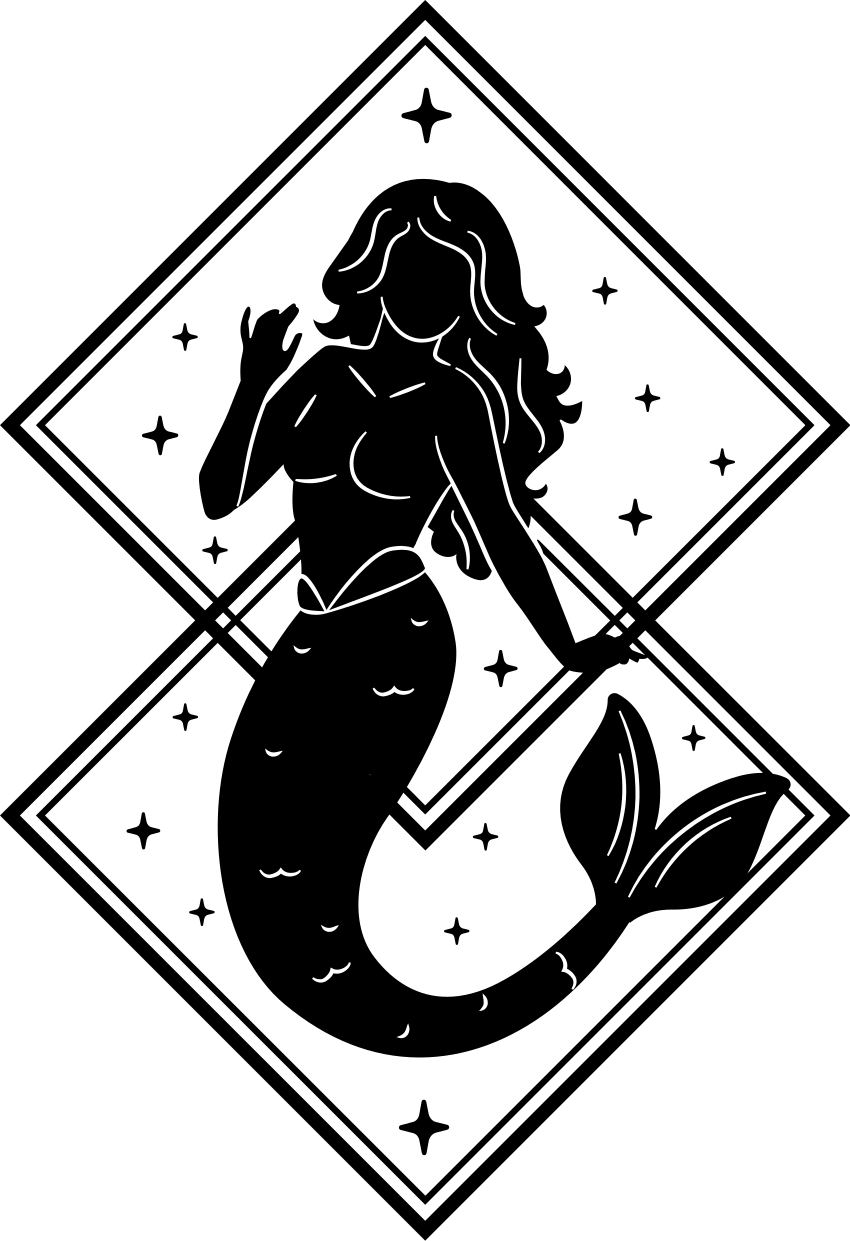乙烯基地毯浴室美人鱼淋浴贴纸 - TenStickers