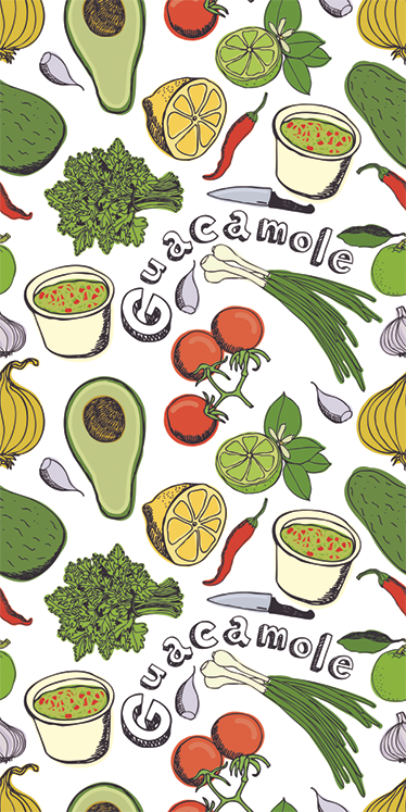 乙烯基厨房地毯装饰性墨西哥水果设计 - TenStickers