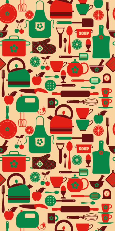 乙烯基厨房地毯适用于厨房家具覆盖 - TenStickers