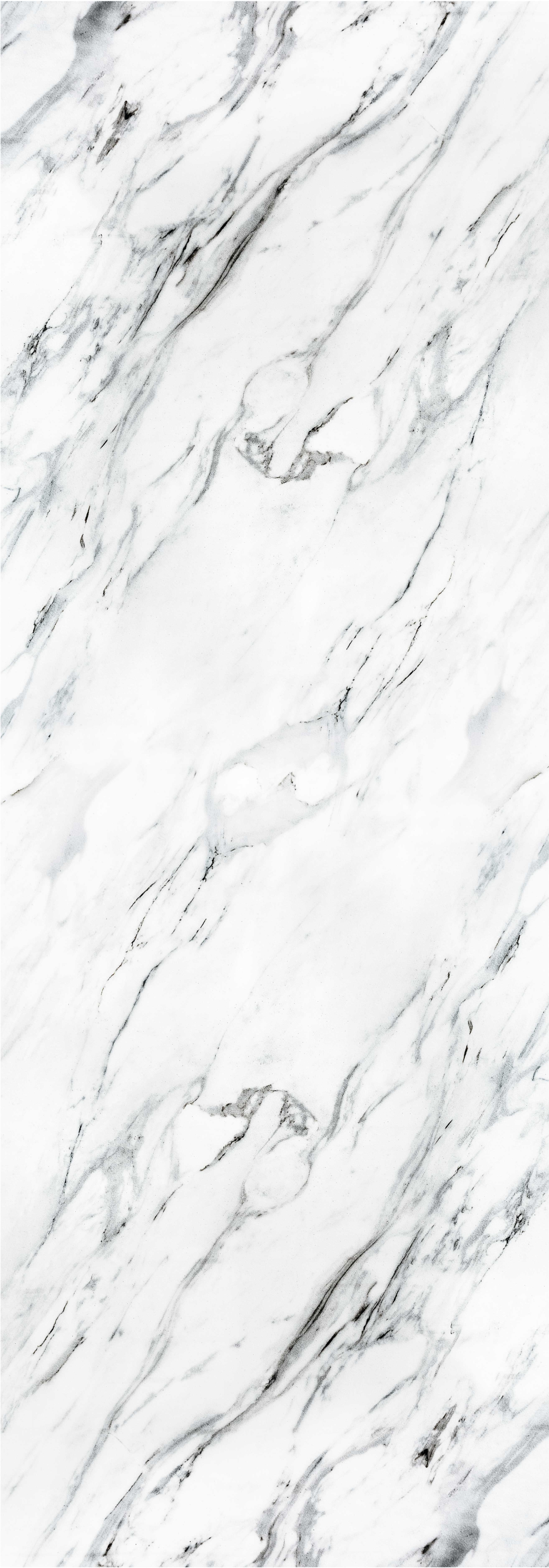 乙烯基厨房地毯白色大理石 - TenStickers