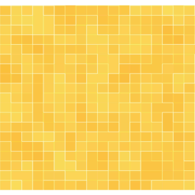 乙烯基厨房地毯细致黄金马赛克 - TenStickers