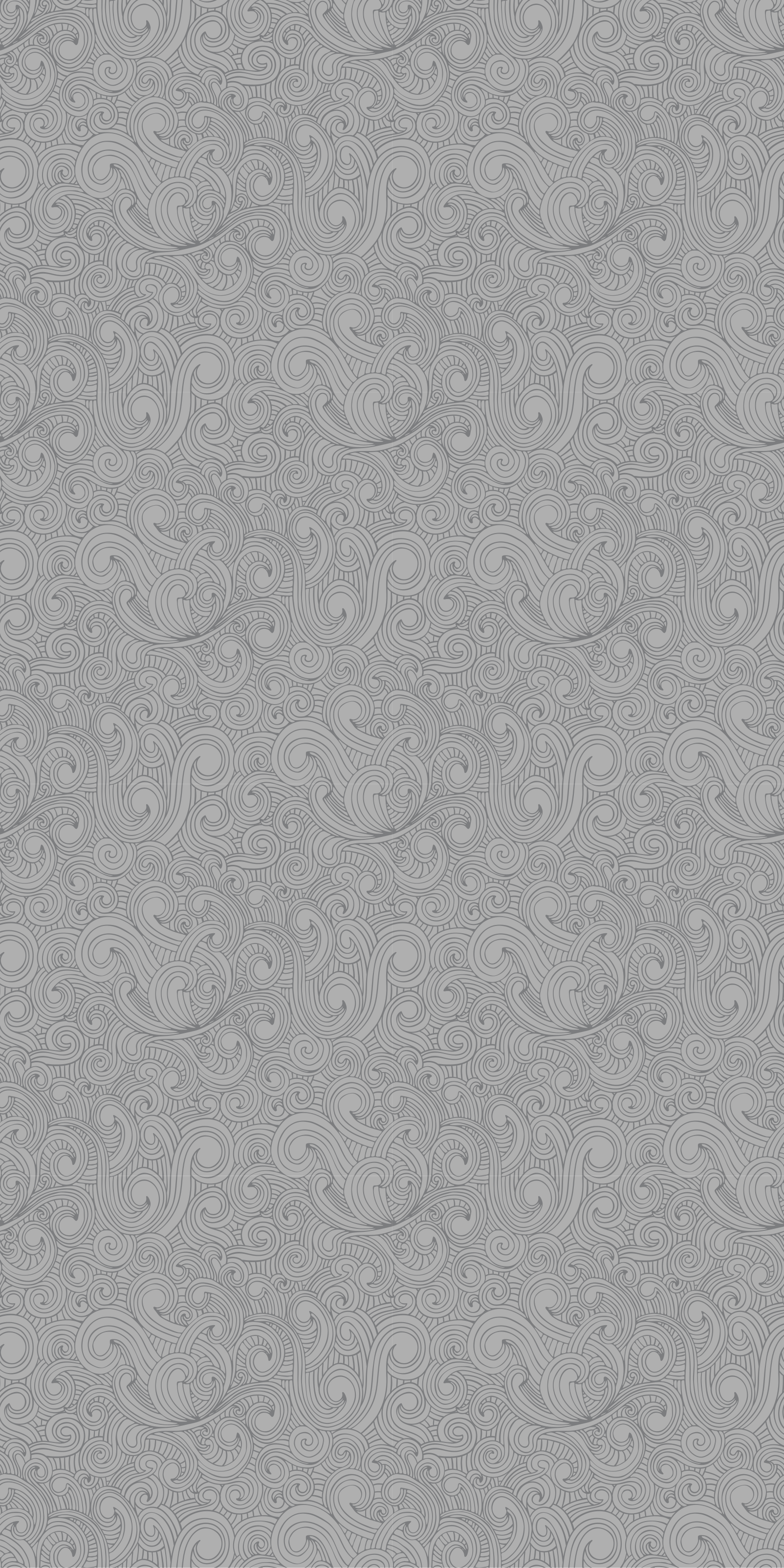 乙烯基厨房地毯灰色调花卉图案 - TenStickers