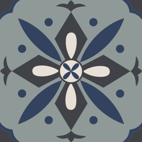 乙烯基厨房地毯液压彩色瓷砖 - TenStickers