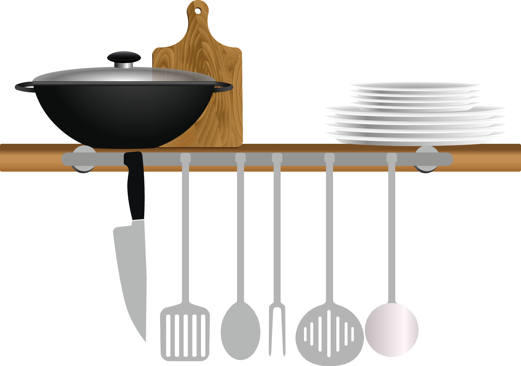 乙烯基厨房地毯洗碗碟干燥架 - TenStickers