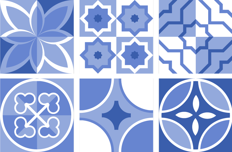 乙烯基厨房地毯与瓷砖风格相结合 - TenStickers