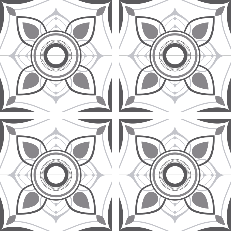 乙烯基厨房地毯葡萄牙瓷砖贴纸简单 - TenStickers