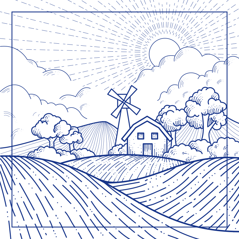 乙烯基厨房地毯荷兰磨坊 - TenStickers