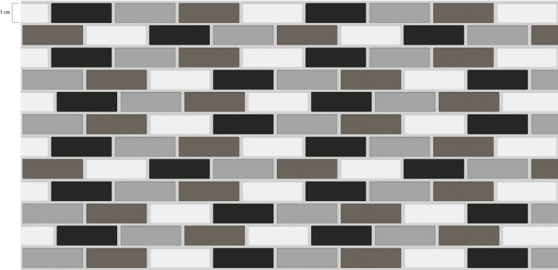 乙烯基厨房地毯灰色瓷砖边缘设计 - TenStickers