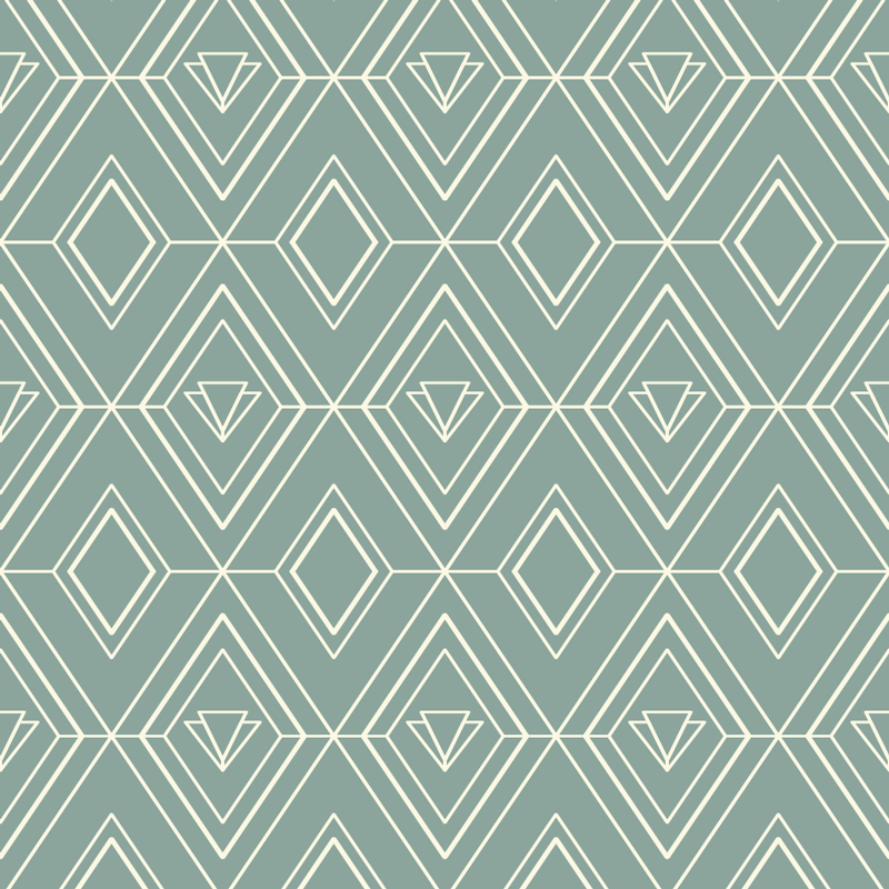 乙烯基厨房地毯艺术装饰几何图案 - TenStickers