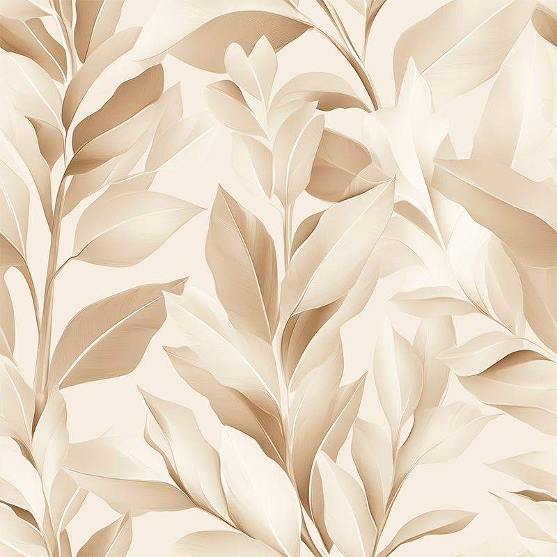 乙烯基厨房地毯米色图案设计 - TenStickers