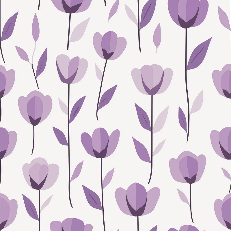 乙烯基厨房地毯花卉印花设计 - TenStickers