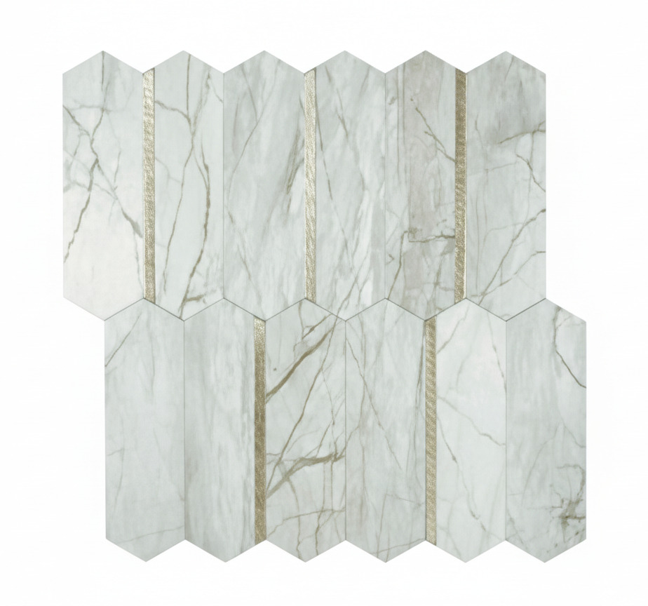 乙烯基厨房地毯时尚大理石设计 - TenStickers